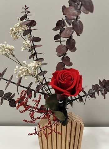 FLORERO LOVE - NATURAL RAYADO